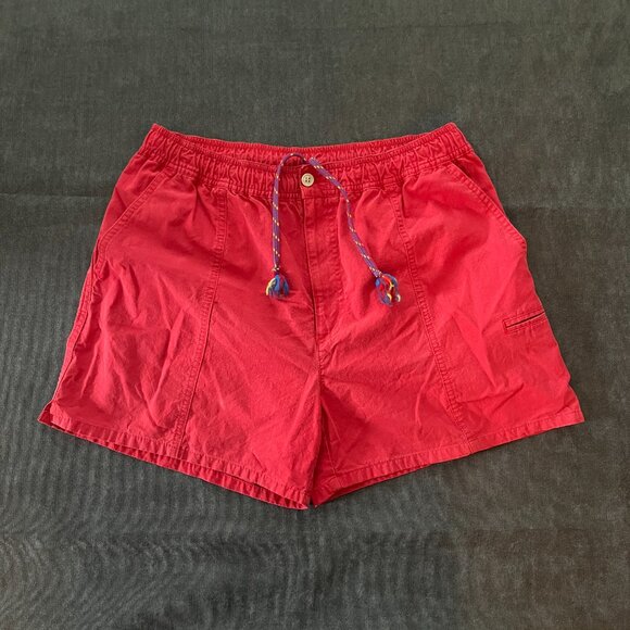 Jantzen Vintage Red Cotton Shorts (M) - Picture 1 of 5